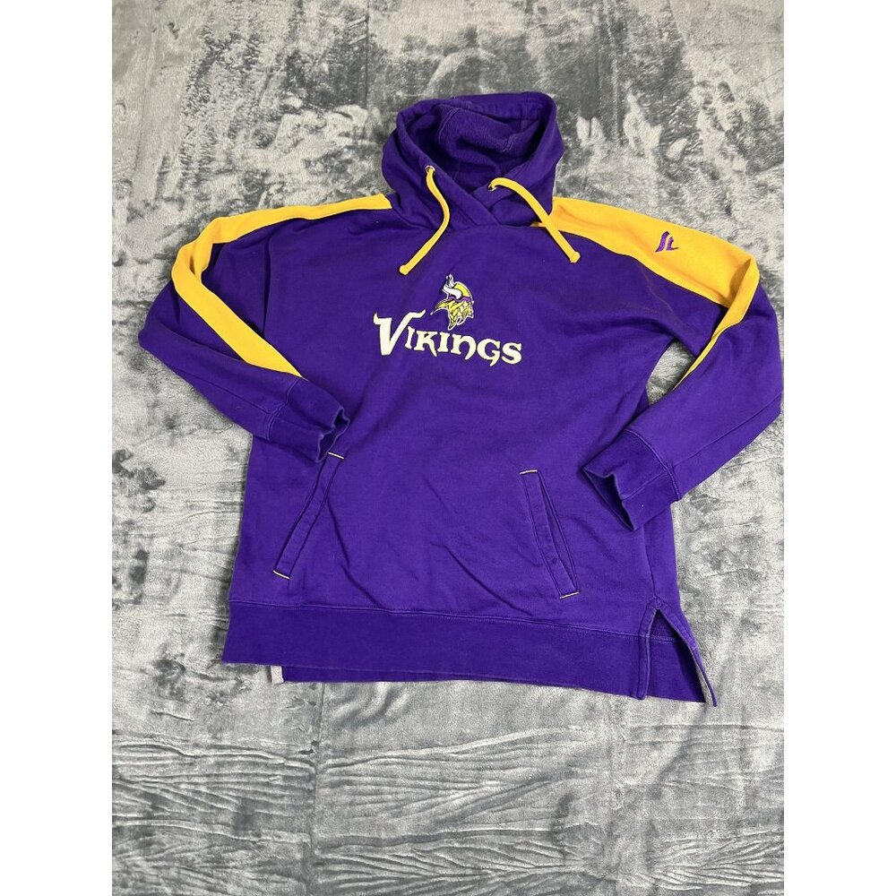 NFL Pro Line Fanatics Minnesota Vikings Purple & Gold Hoodie Sweatshirt Size L/G